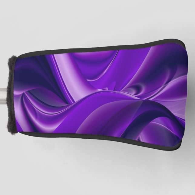 Couvre-club De Golf Rêves arc-en-ciel à fleurs violettes (Devant)