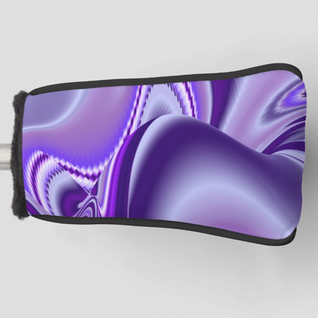 Couvre-club De Golf Rêves arc-en-ciel à fleurs violettes (Devant)