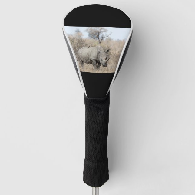 Couvre-club De Golf Rhino blanc (Devant)