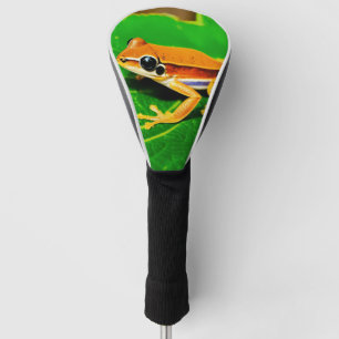 Couvre-club De Golf "Ribbit Ready : Froggy Fairway Protector" "Hop to