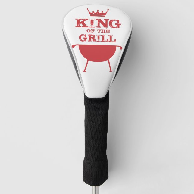 Couvre-club De Golf Roi Du Grill, Rouge (Devant)