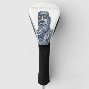 Couvre-club De Golf ROI DU VERT Housse de tête de golf en art vintage