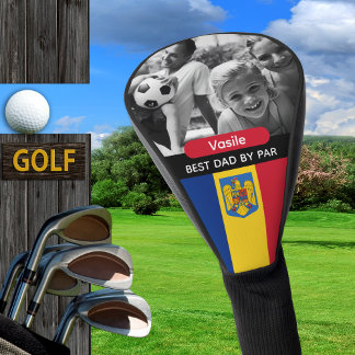 Couvre-club De Golf Romania Golf, Best Dad, Romanian Flag, Photo