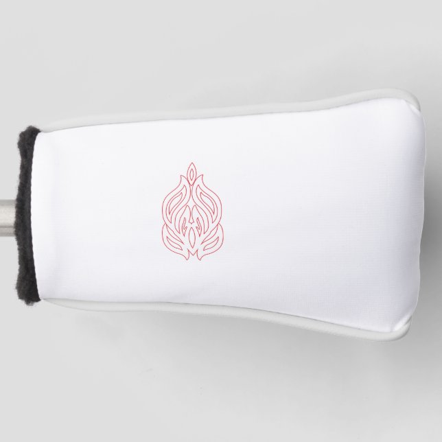 Couvre-club De Golf Rose foncé, Agany à chasse, Design décoratif (Devant)