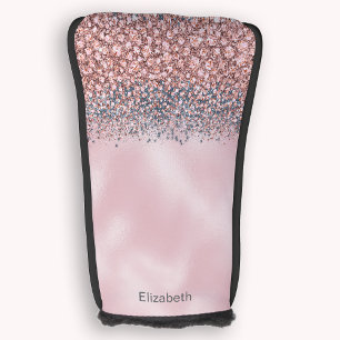Couvre-club De Golf Rose Pâle Personnalisé Bijoux