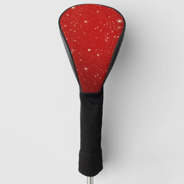Couvre-club De Golf Rouge de fête (Devant)