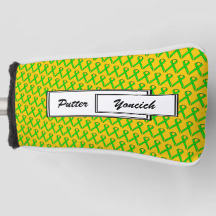 Couvre-club De Golf Ruban de la Lime Green Standard par Kenneth Yoncic