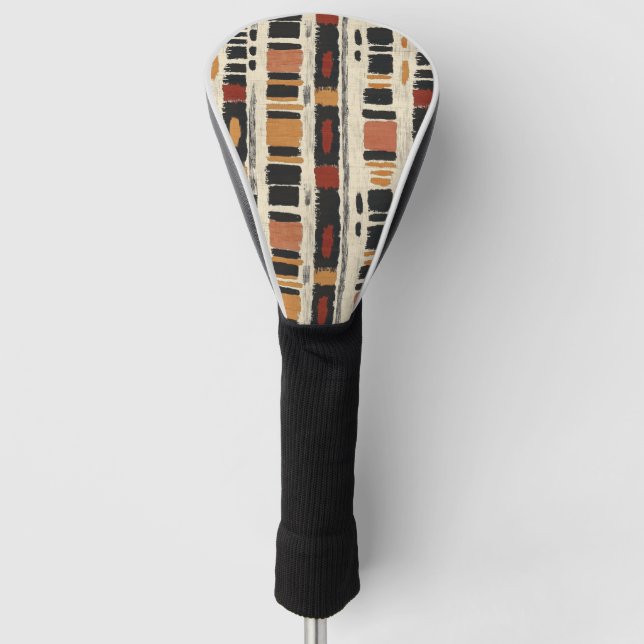 Couvre-club De Golf Rustic Mudcloth Geometric Pattern (1) (Devant)
