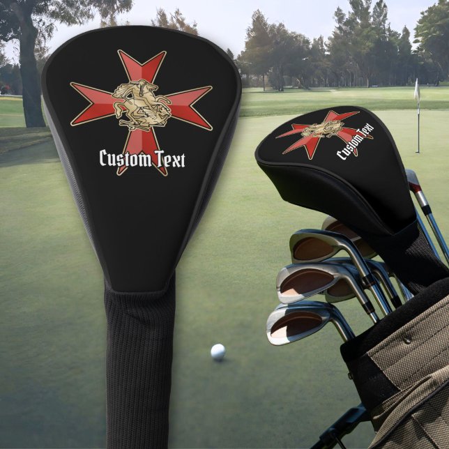Couvre-club De Golf Saint George sur croix de Malte (Créateur téléchargé)