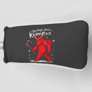 Couvre-club De Golf Salutation de Krampus Noël Christmas