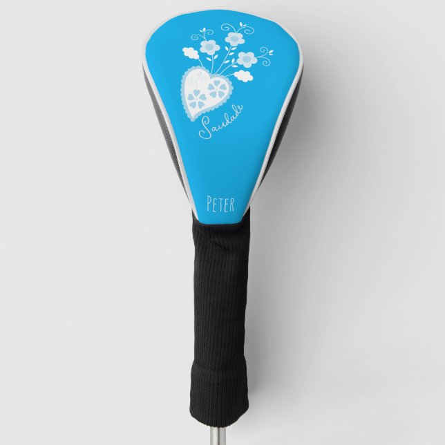 Couvre-club De Golf Saudade veut dire que tu me manques coeur portugai (Devant)