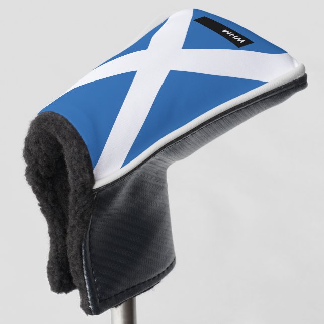 Couvre-club De Golf Scotland Flag - Custom Golf Putter Head Cover (Devant 3/4)