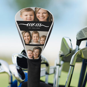 Couvre-club De Golf Script personnalisé Dual Mom Années d'etablissemen