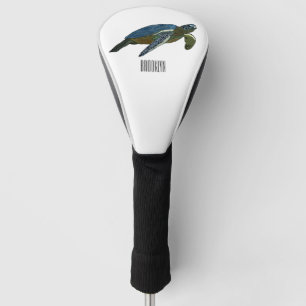 Couvre-club De Golf Sea turtle cartoon