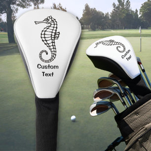 Couvre-club De Golf Seahorse Black