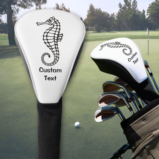 Couvre-club De Golf Seahorse Black (Créateur téléchargé)