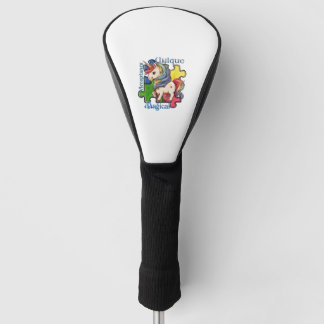 Couvre-club De Golf Sensibilisation sur l'autisme Kawaii Unicorne et P