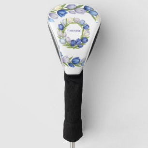 Couvre-club De Golf Sérénité en Fleur Pastel Tulip Floral Maison Décor