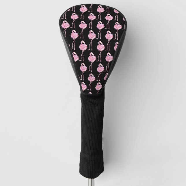 Couvre-club De Golf Série Flamant Tendre Design 3 (Devant)