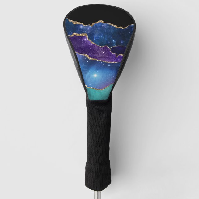 Couvre-club De Golf Série Galaxy Agate Design 13  (Devant)