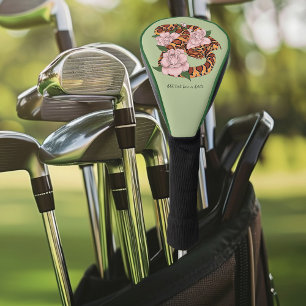 Couvre-club De Golf Serpent des blés vibrant Fleurs de pivoine roses V