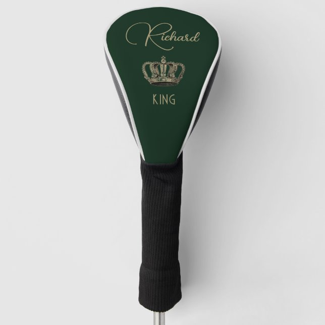 Couvre-club De Golf Serviette de golf King Crown Green personnalisée (Devant)