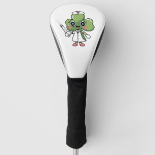 Couvre-club De Golf Shamrock Lucky Charm Nurse Kawaii Lucky Charme