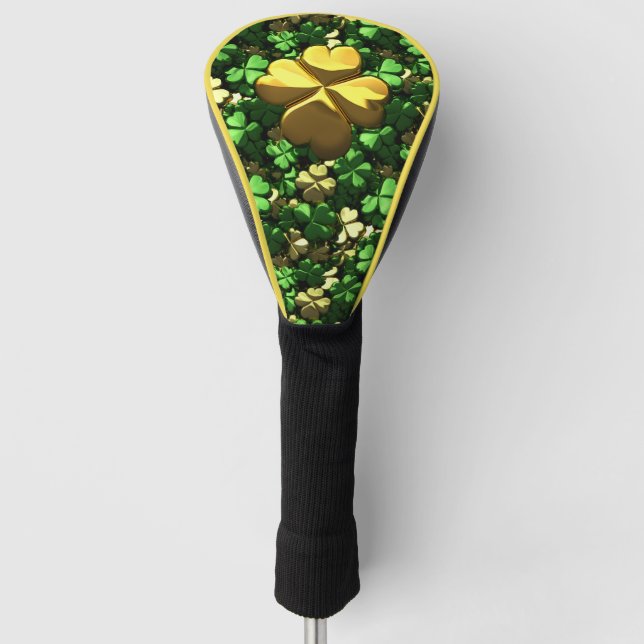 Couvre-club De Golf Shamrocks Gold Heart (Devant)