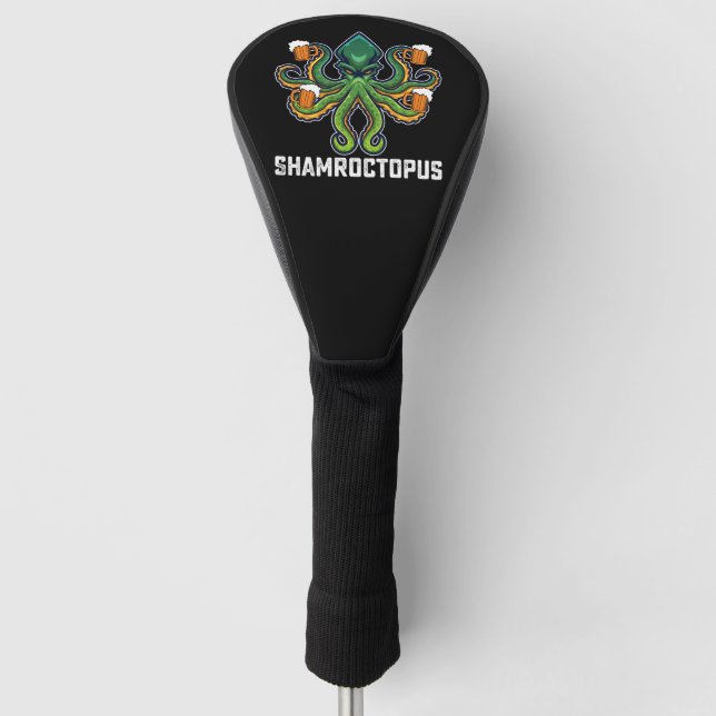 Couvre-club De Golf Shamroctopus Octopus Lover St Patrick's Day (Devant)