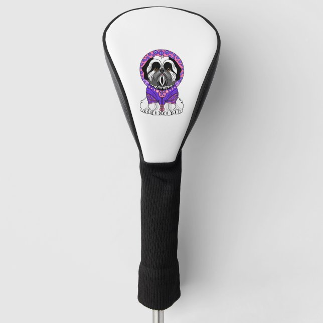 Couvre-club De Golf Shih Tzu Princesse (Devant)