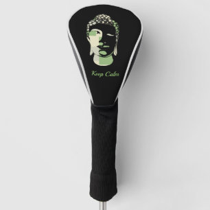 Couvre-club De Golf Silhouette de bouddha dessinée à la main par des C