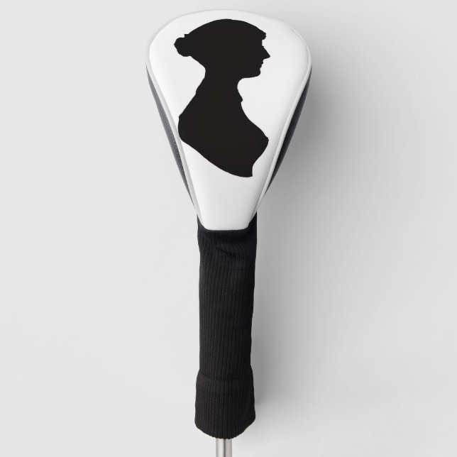 Couvre-club De Golf Silhouette de Jane Austen (Devant)
