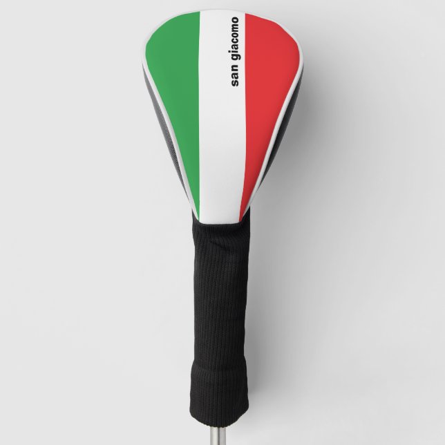 Couvre-club De Golf Simple Bold Italian Flag Personalized   Golf Head  (Devant)