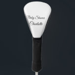 Couvre-club De Golf SIMPLE MINIMAL.CUTIE ADD NAME BABY baby shower Thr<br><div class="desc">Conception</div>