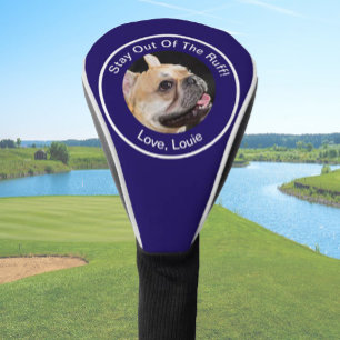 Couvre-club De Golf Simple personnalisation chien photo golfer cadeau