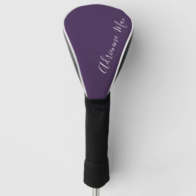 Couvre-club De Golf Simple personnalisation violet (Devant)