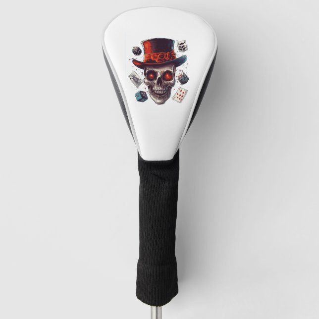 Couvre-club De Golf Skull Magician�s Hat (Devant)