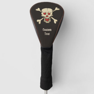 Couvre-club De Golf Skull with Hearts