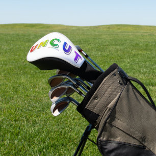Couvre-club De Golf SlipperyJoe non coupé vibrant vivant néon arc-en-c