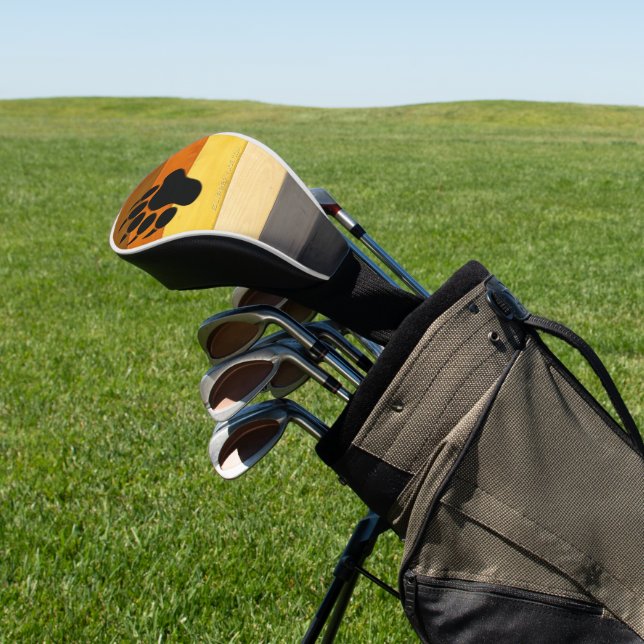 Couvre-club De Golf SlipperyJoe's Bear Pride drapeau de la texture du  (In Situ)