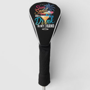 Couvre-club De Golf Soleil, sable et un verre à la main, croisière de 