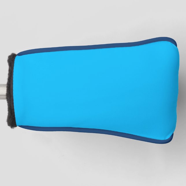 Couvre-club De Golf Solide Deep Sky Blue Moderne (Devant)