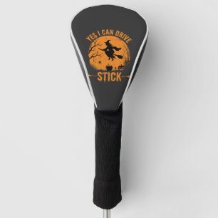 Couvre-club De Golf Sorcière d'Halloween Drive Stick Graphique_1