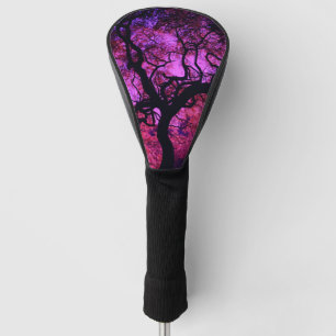 Couvre-club De Golf Sous l'arbre en rose/pourpre