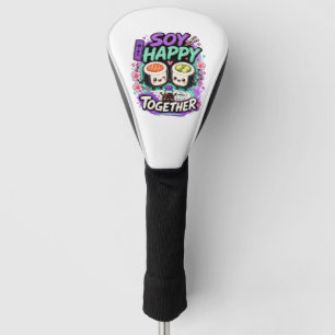 Couvre-club De Golf Soy Happy Together – Couple de Sushi Kawaii Mignon