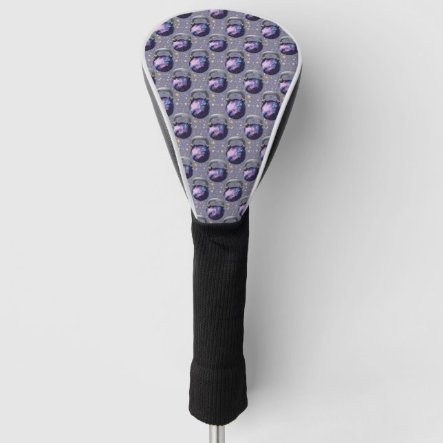Couvre-club De Golf Space Galaxy Kettlebell (Devant)
