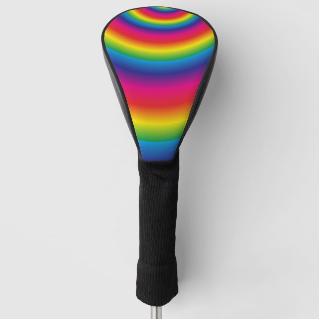Couvre-club De Golf Spirale Arc-en-Ciel (Devant)