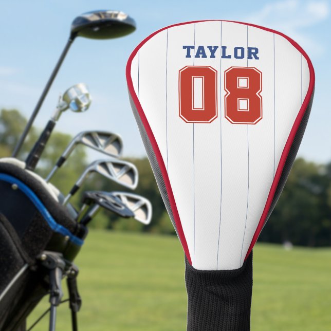 Couvre-club De Golf Sport de baseball Softball Pinstripe (Baseball Softball Sport Pinstripe Golf Head Cover
)