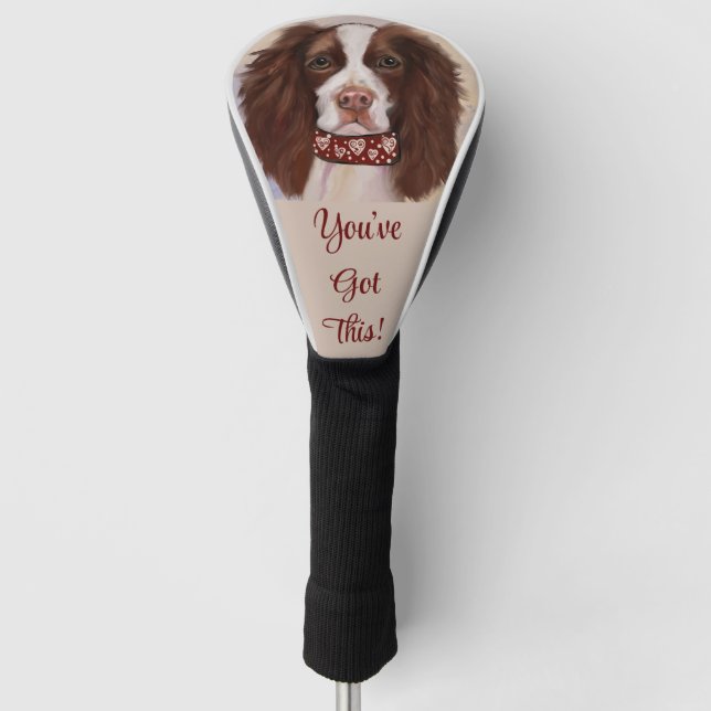 COUVRE-CLUB DE GOLF SPRINGER SPANIEL ANGLAIS       (Devant)