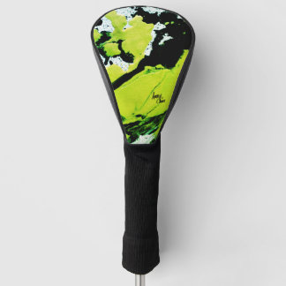 Couvre-club De Golf SPWW Keylime n'Slime Black & Green Abstrait